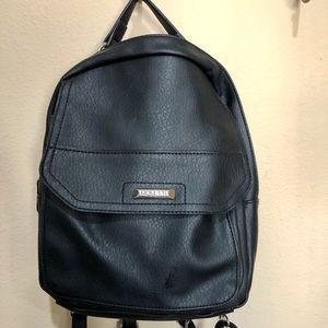 Faux leather backpack